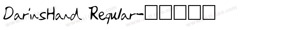 DarinsHand Regular字体转换